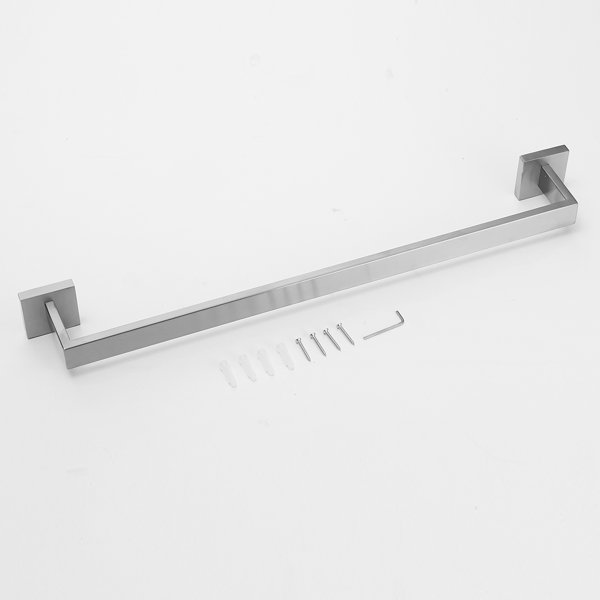 Greenspring 24 In. Modern Square Wall Mounted Single Bathroom Towel Bar
